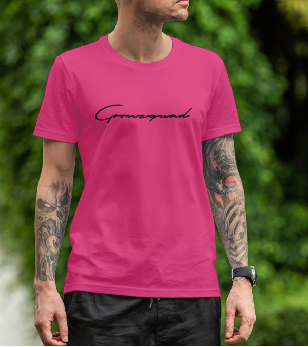 Cursive Goonzquad Red Lettering T-Shirt