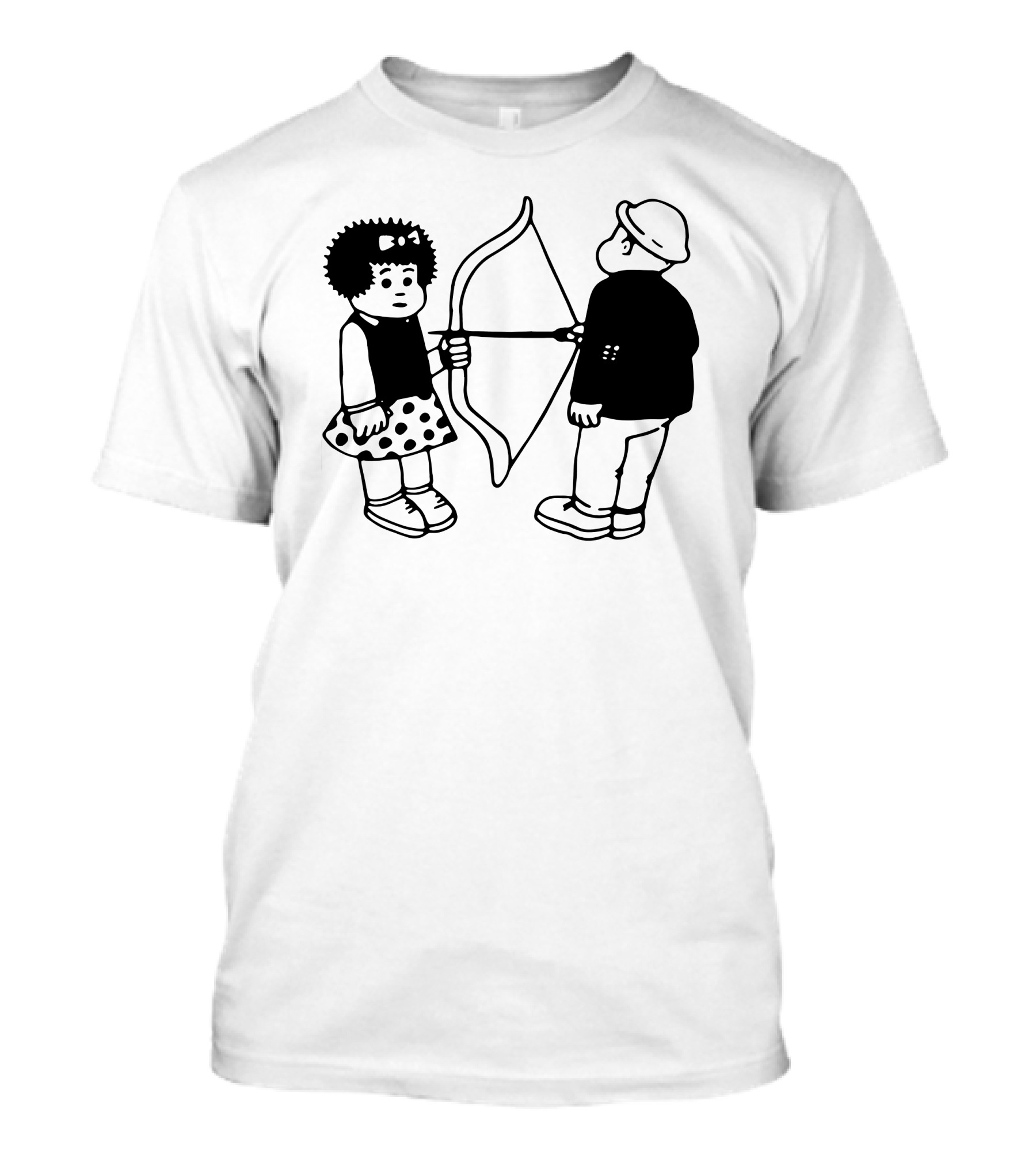 Vacancy Projects Rest Energy Nancy Style Comic Bow And Arrow Duo T-Shirt