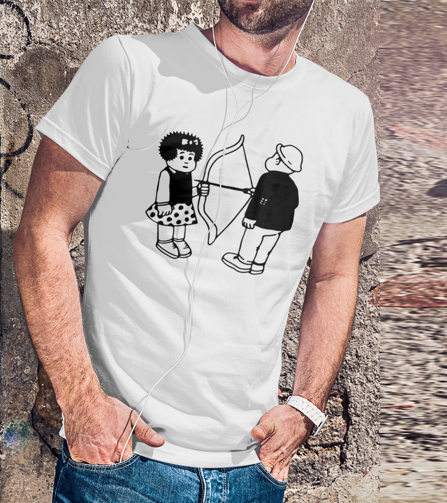 Vacancy Projects Rest Energy Nancy Style Comic Bow And Arrow Duo T-Shirt