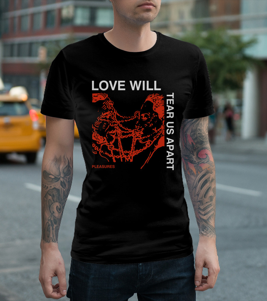 Love Will Tear Us Apart Pleasures Red T-Shirt