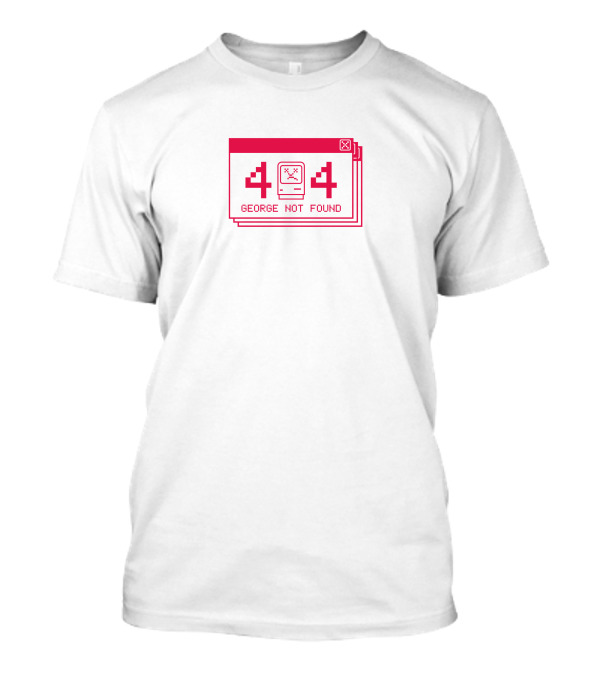 Georgenotfound 404 Error Pixel Art Pink X Face Not Found Gnf T-Shirt