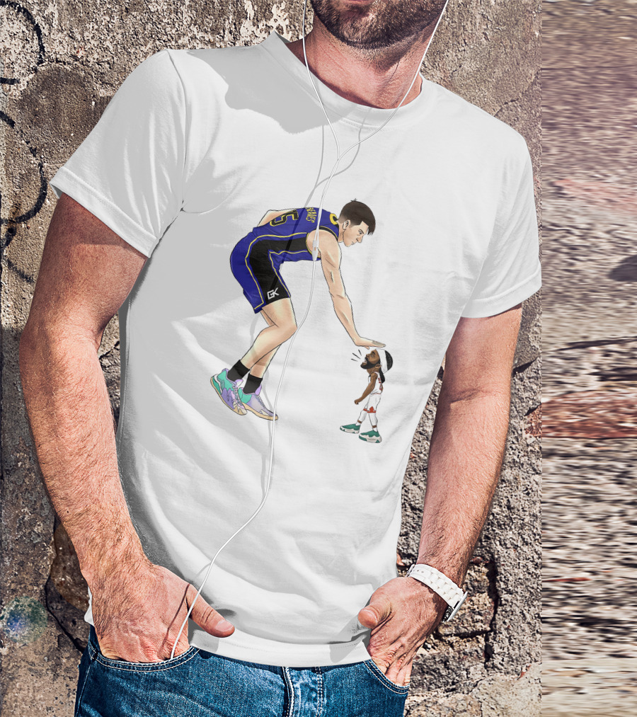 GoldenKnightGfx Basketball Players Size Comparison T-Shirt