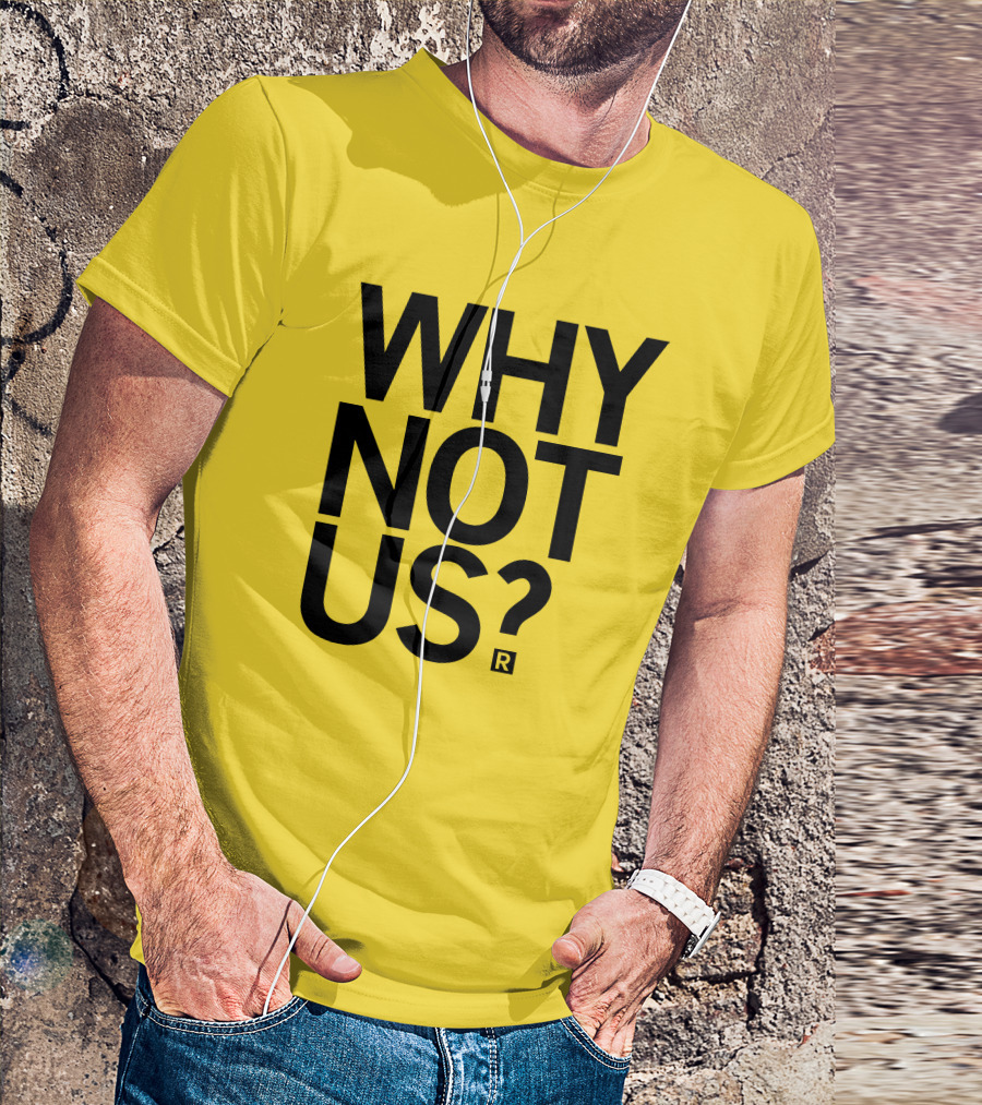 Holly Rowe Raygun Why Not Us? Gold T-Shirt