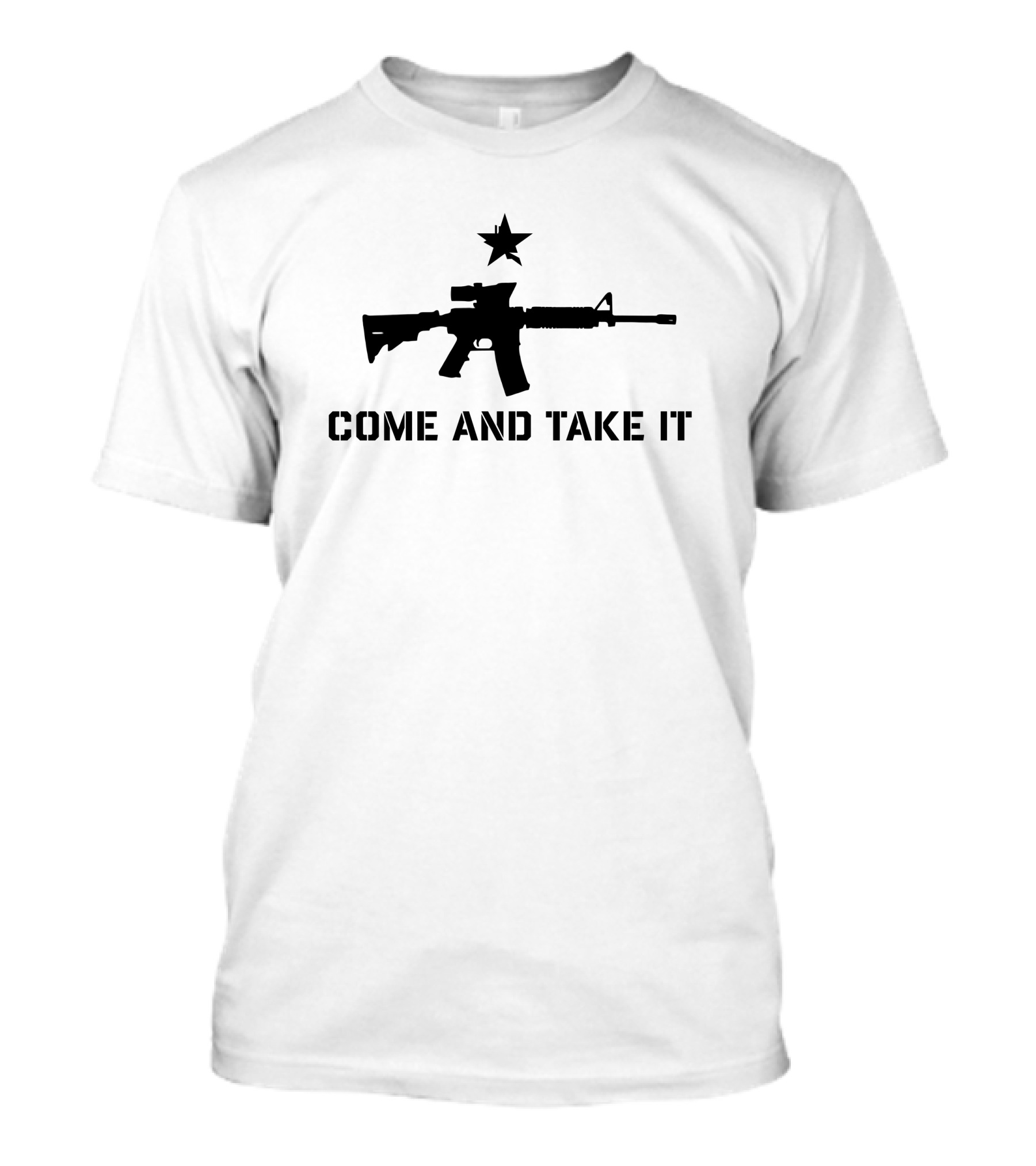 Come And Take It Rifle Icon With Star T-Shirt