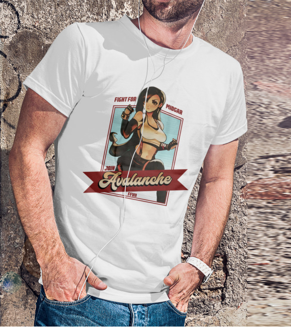 Fight For Midgar Join Avalanche FFVII T-Shirt