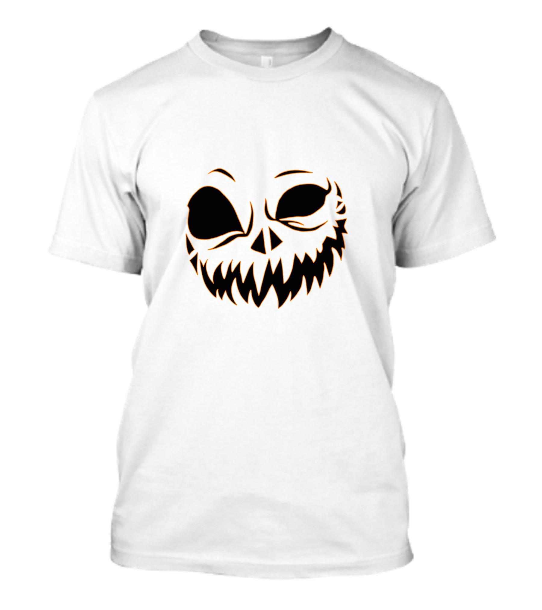 Halloween Scary Evil Pumpkin Head With Funny Pumpkin Face T-Shirt