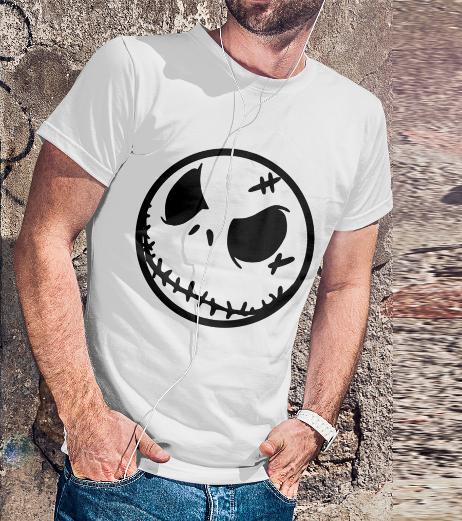 Halloween Scary Evil Pumpkin Head Jack Face T-Shirt