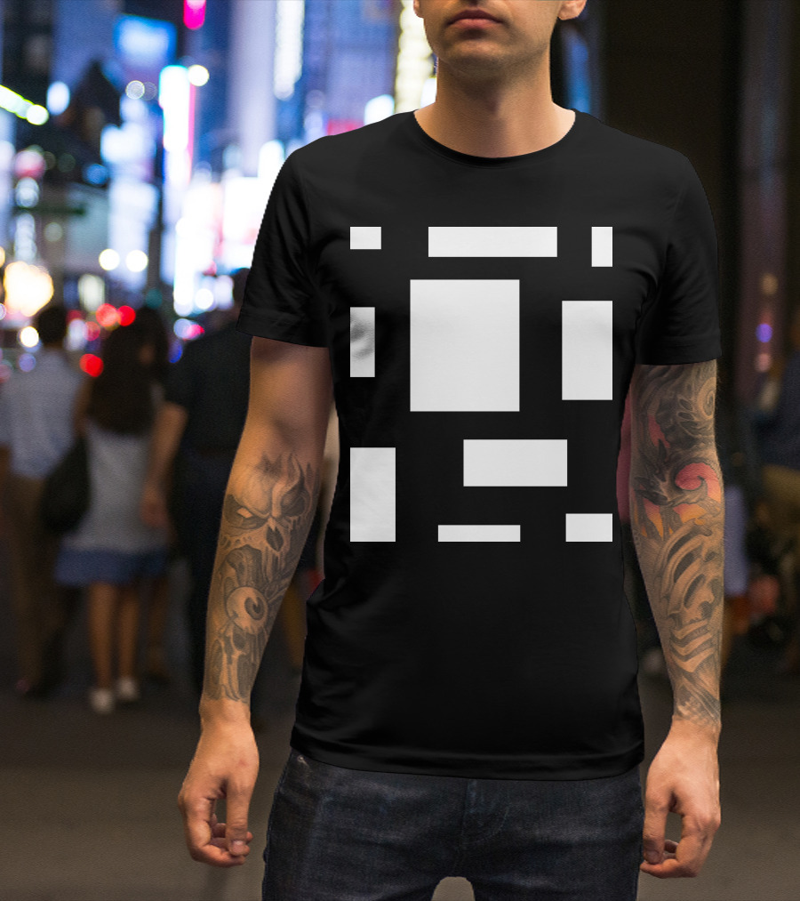 CAMP MAU 2 MAT BL Block Geometric T-Shirt