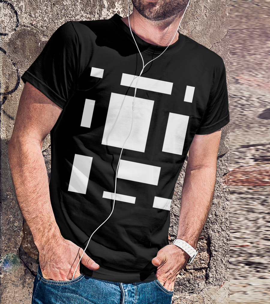 CAMP MAU 2 MAT BL Block Geometric T-Shirt