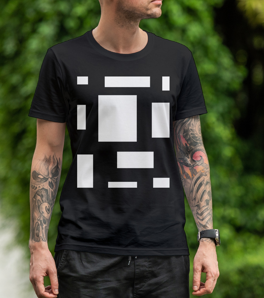 CAMP MAU 2 MAT BL Block Geometric T-Shirt