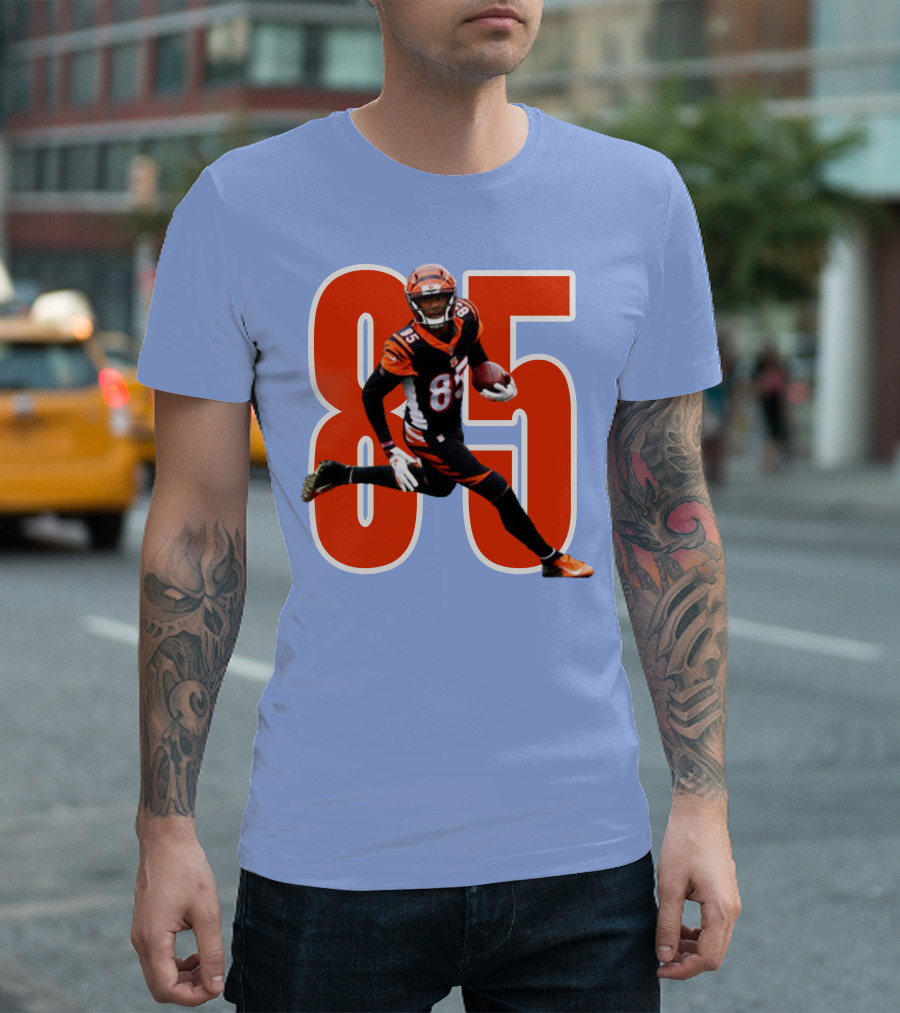 Tee Higgins 85 NFL Football Bengals Player T-Shirt
