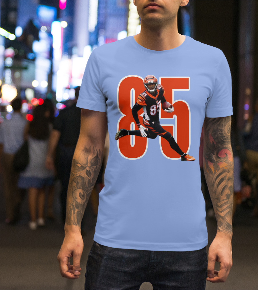 Tee Higgins 85 NFL Football Bengals Player T-Shirt