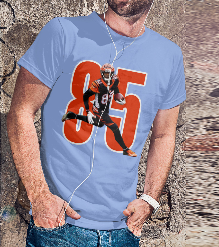 Tee Higgins 85 NFL Football Bengals Player T-Shirt