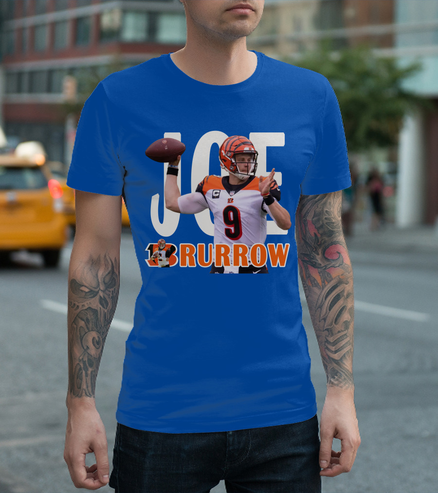 JOE BURROW Bengals Quarterback NFL Football T-Shirt