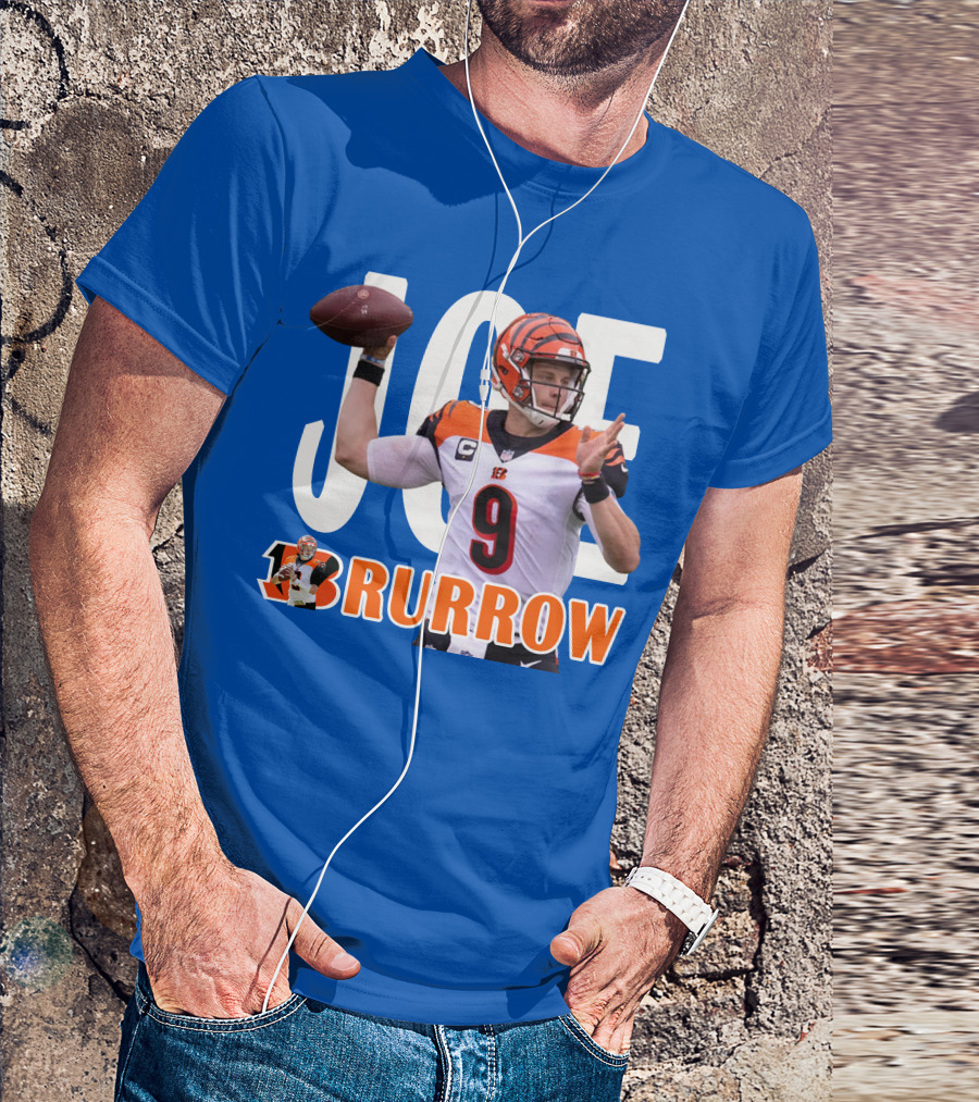 JOE BURROW Bengals Quarterback NFL Football T-Shirt