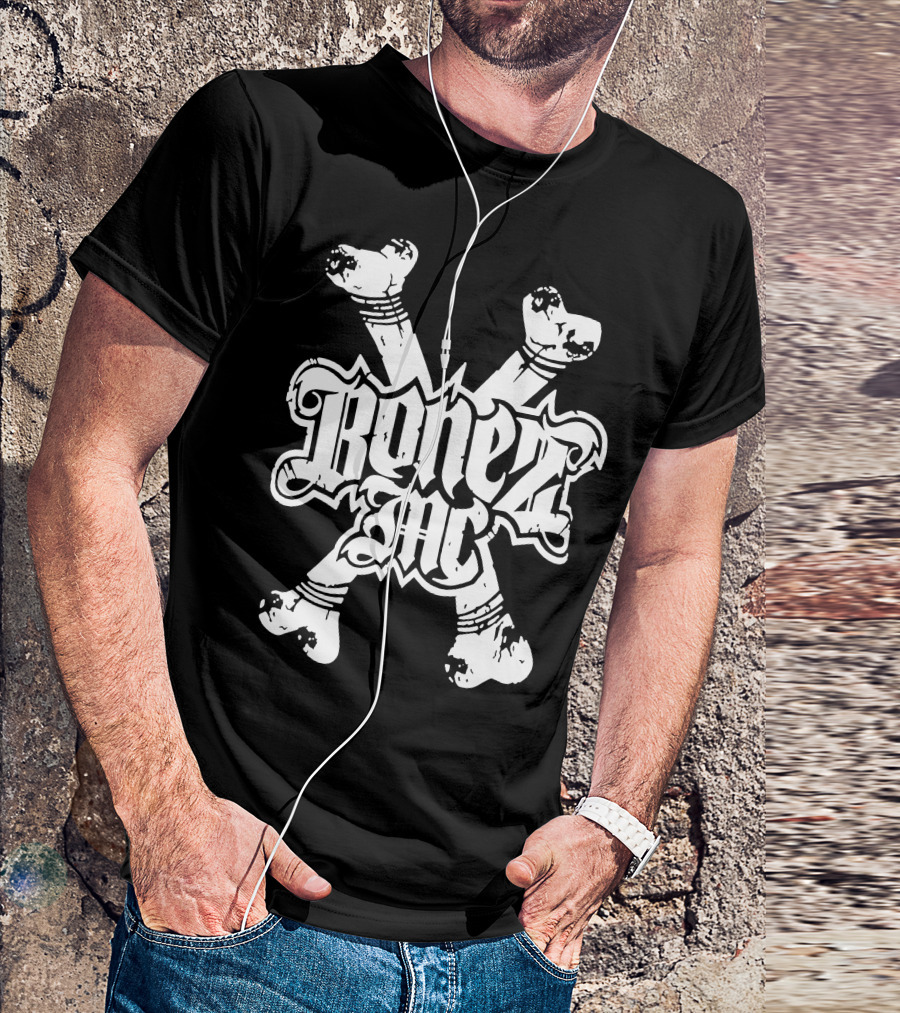 BonezMC Germany Rapper Crossed Bones T-Shirt