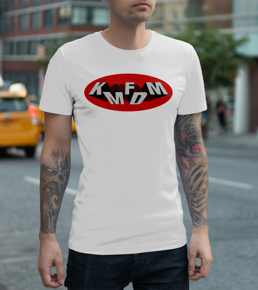 KMFDM Band Logo Oval Shadow T-Shirt