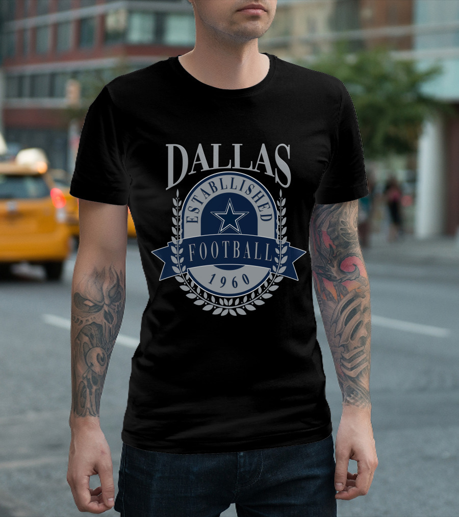 Dallas Cowboys Established 1960 Football Star T-Shirt