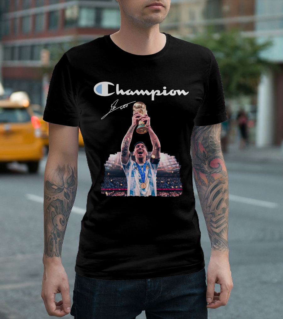 Champion Trophy Celebration Soccer Legend T-Shirt