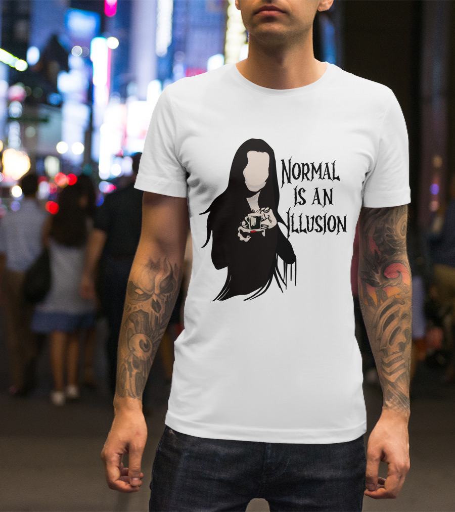 Wednesday Addams Normal Is An Illusion T-Shirt