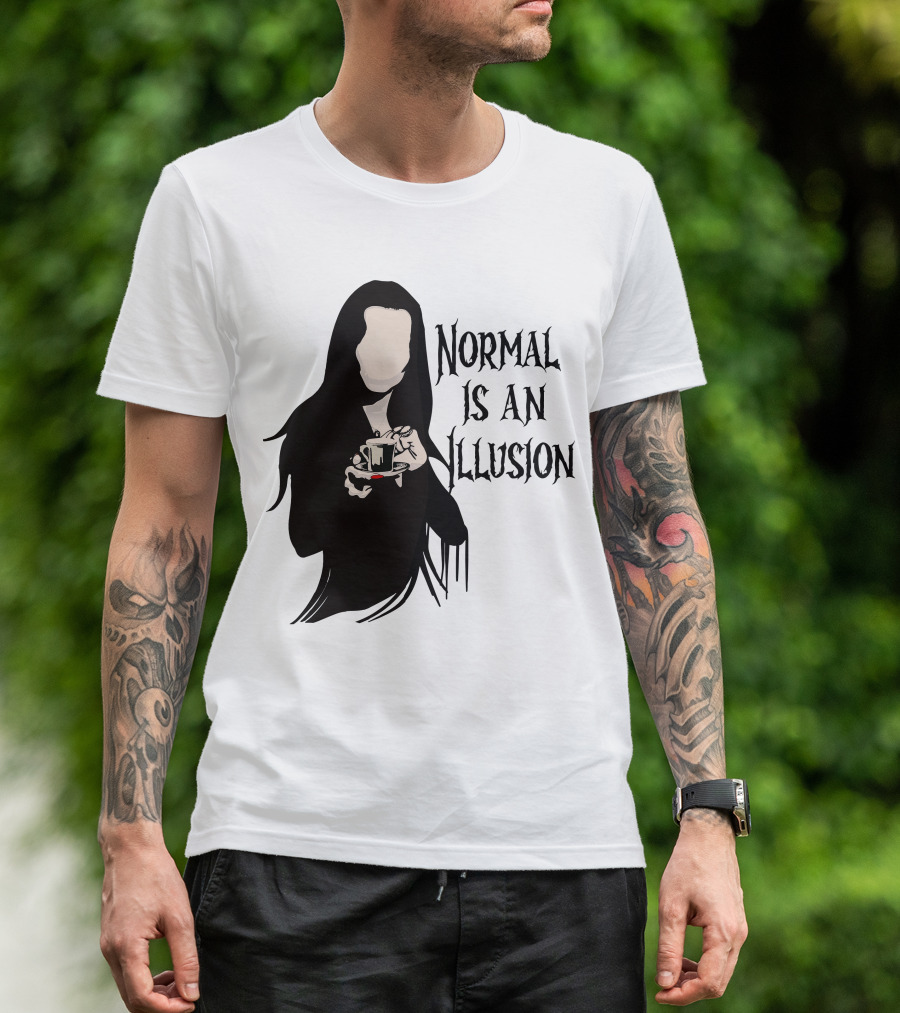 Wednesday Addams Normal Is An Illusion T-Shirt