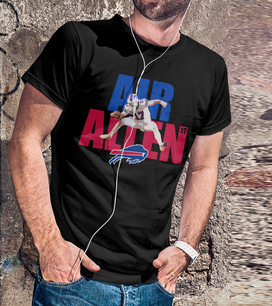 AIR ALLEN 17 Buffalo Bills Quarterback Football T-Shirt
