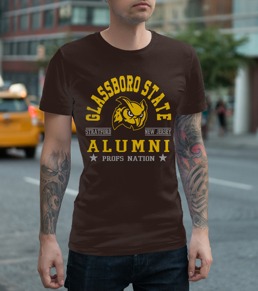 Glassboro State New Jersey Alumni Profs Nation Stratford Owl T-Shirt