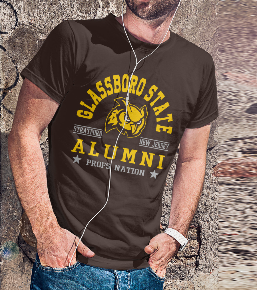 Glassboro State New Jersey Alumni Profs Nation Stratford Owl T-Shirt