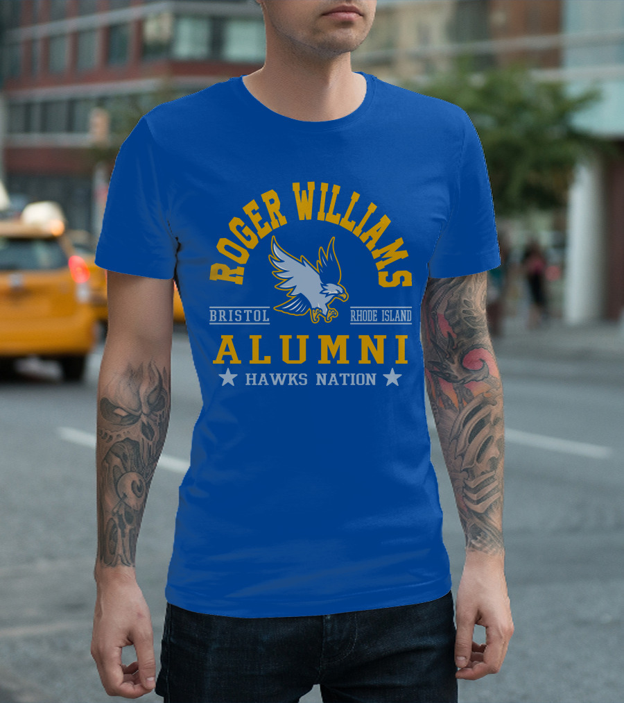 Roger Williams Alumni Hawks Nation Bristol Rhode Island T-Shirt