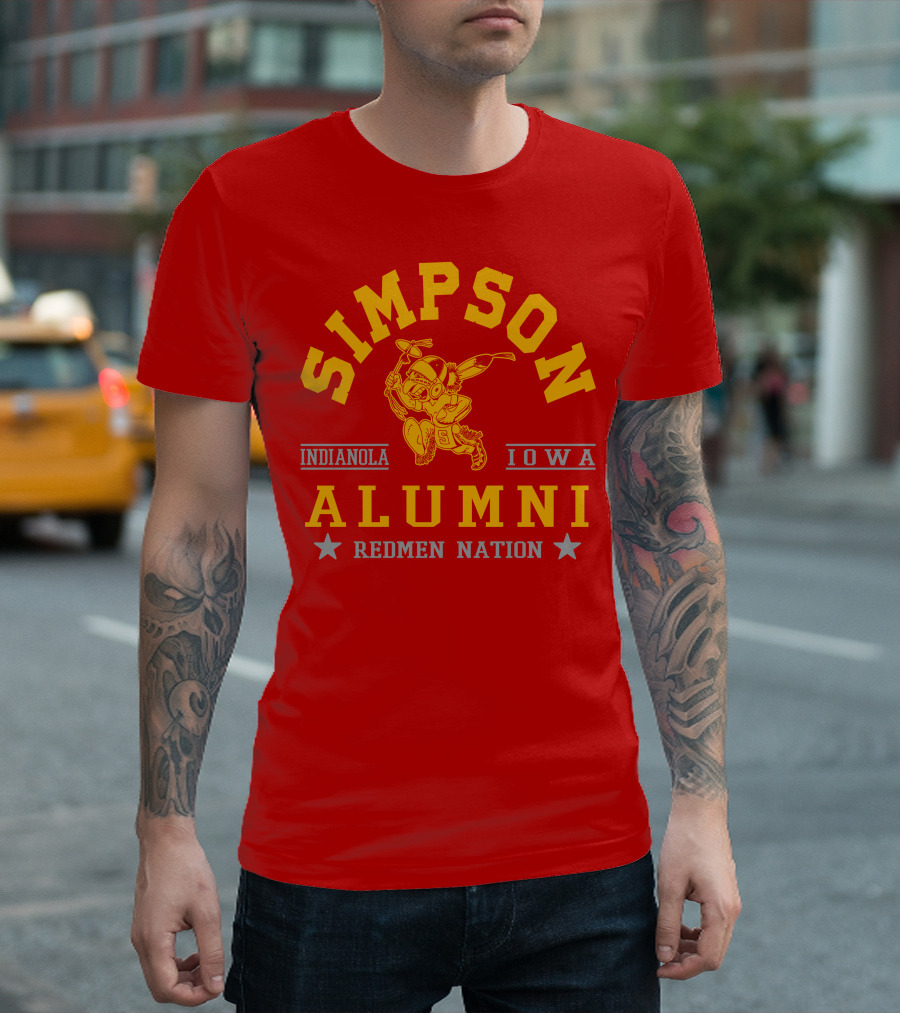 Simpson College Alumni Redmen Nation Indianola Iowa T-Shirt