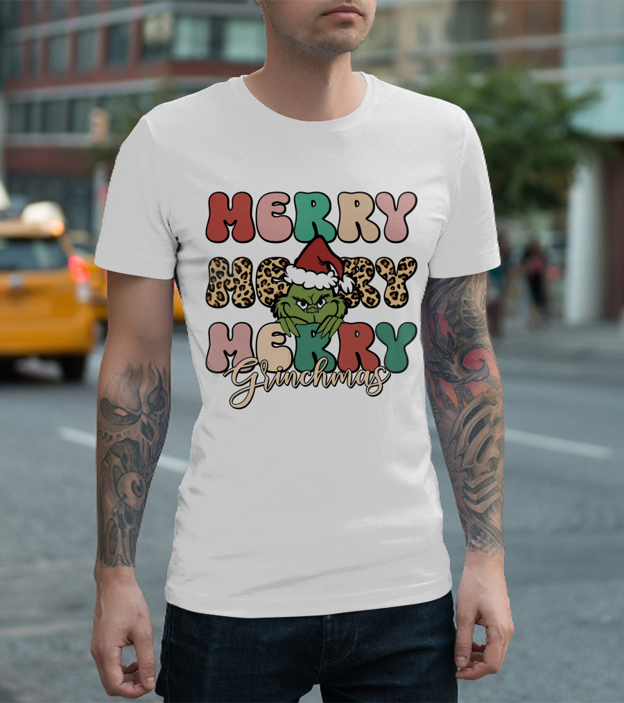 Merry Merry Merry Grinchmas T-Shirt