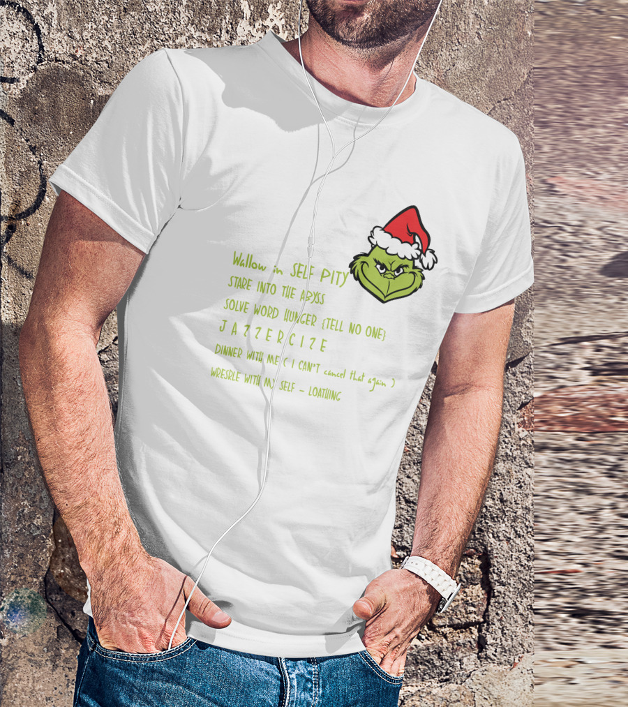 Grinch Christmas Schedule My Day I'm Booked T-Shirt