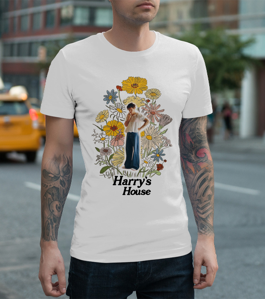 Harry's House Floral Setting with Standing Figure T-Shirt