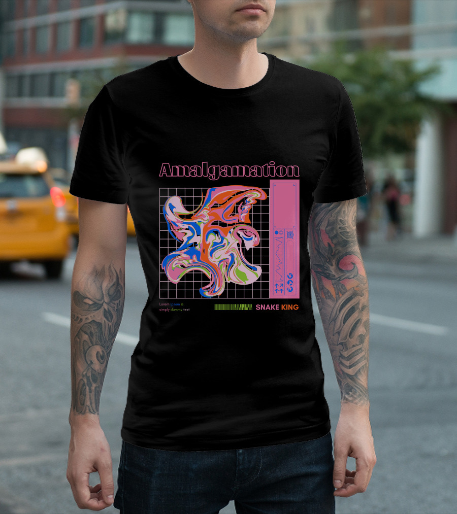 Amalgamation Snake King Distortion T-Shirt
