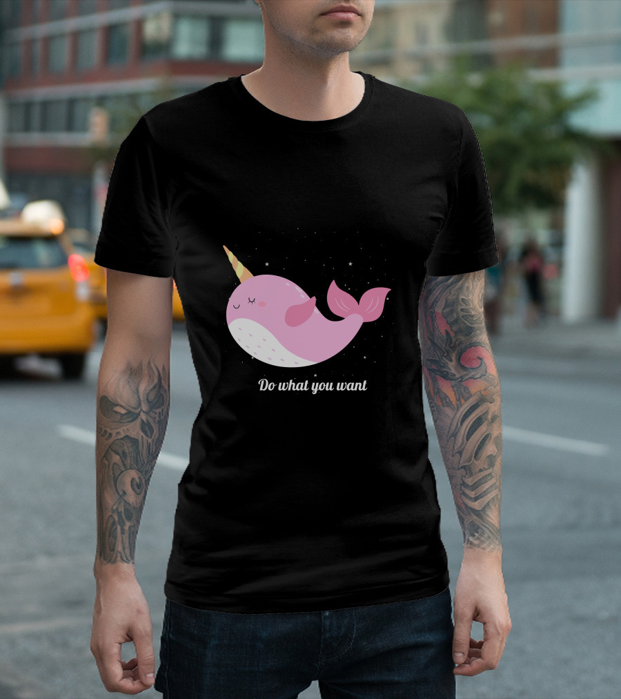 Do What You Want Narwhal Stars T-Shirt