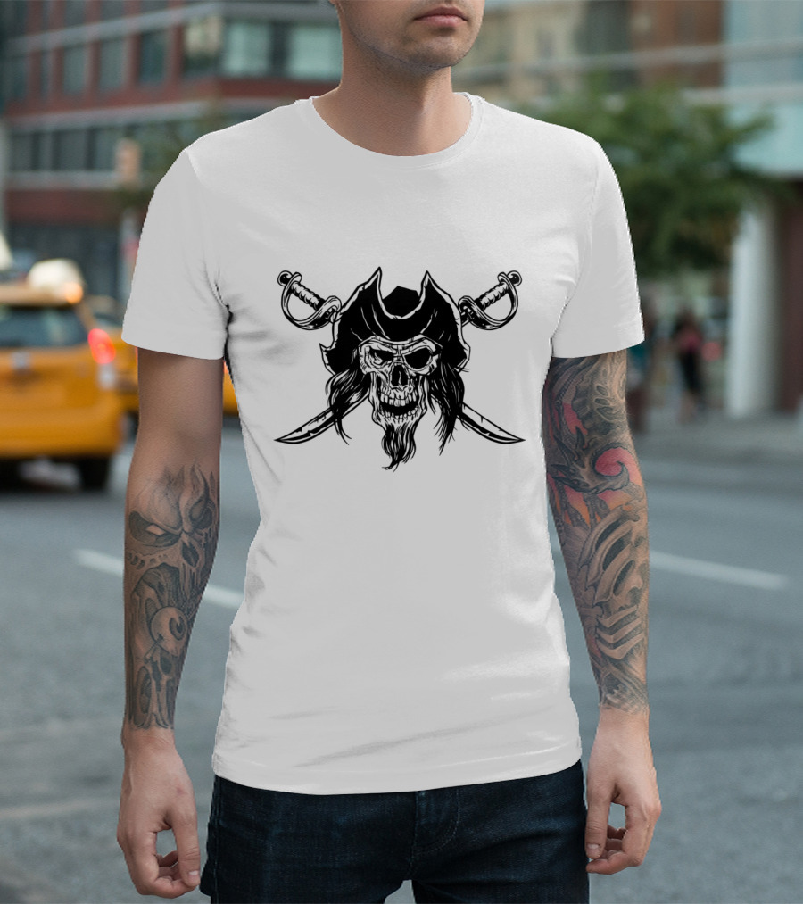 Pirate Skull with Crossed Swords T-Shirt