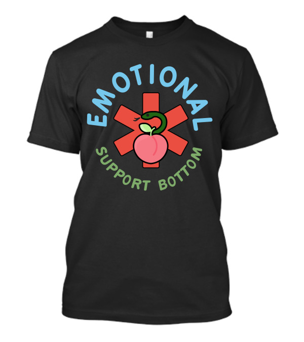 EMOTIONAL SUPPORT BOTTOM Snake Peach T-Shirt