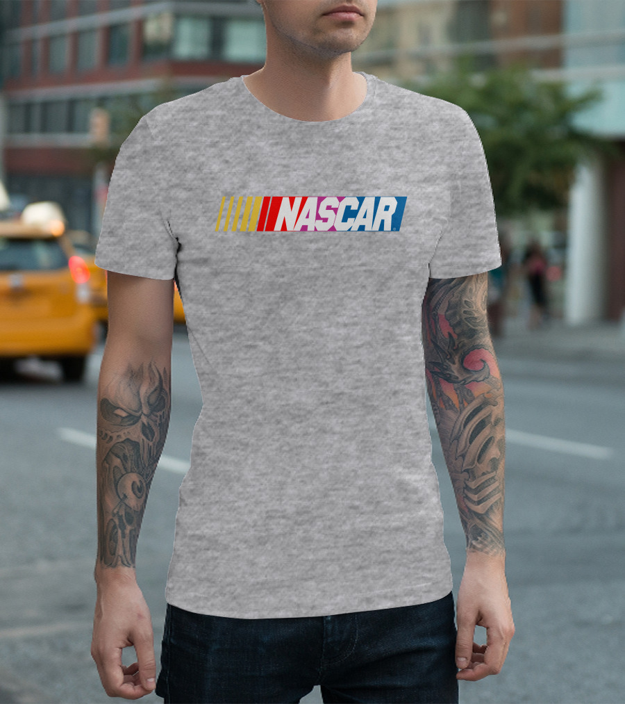 NASCAR Racing Logo with Gradient Bars T-Shirt
