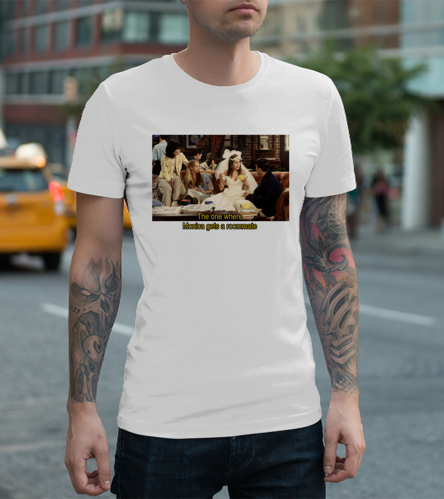 Friends The One Where Monica Gets A Roommate Wedding Dress Scene T-Shirt