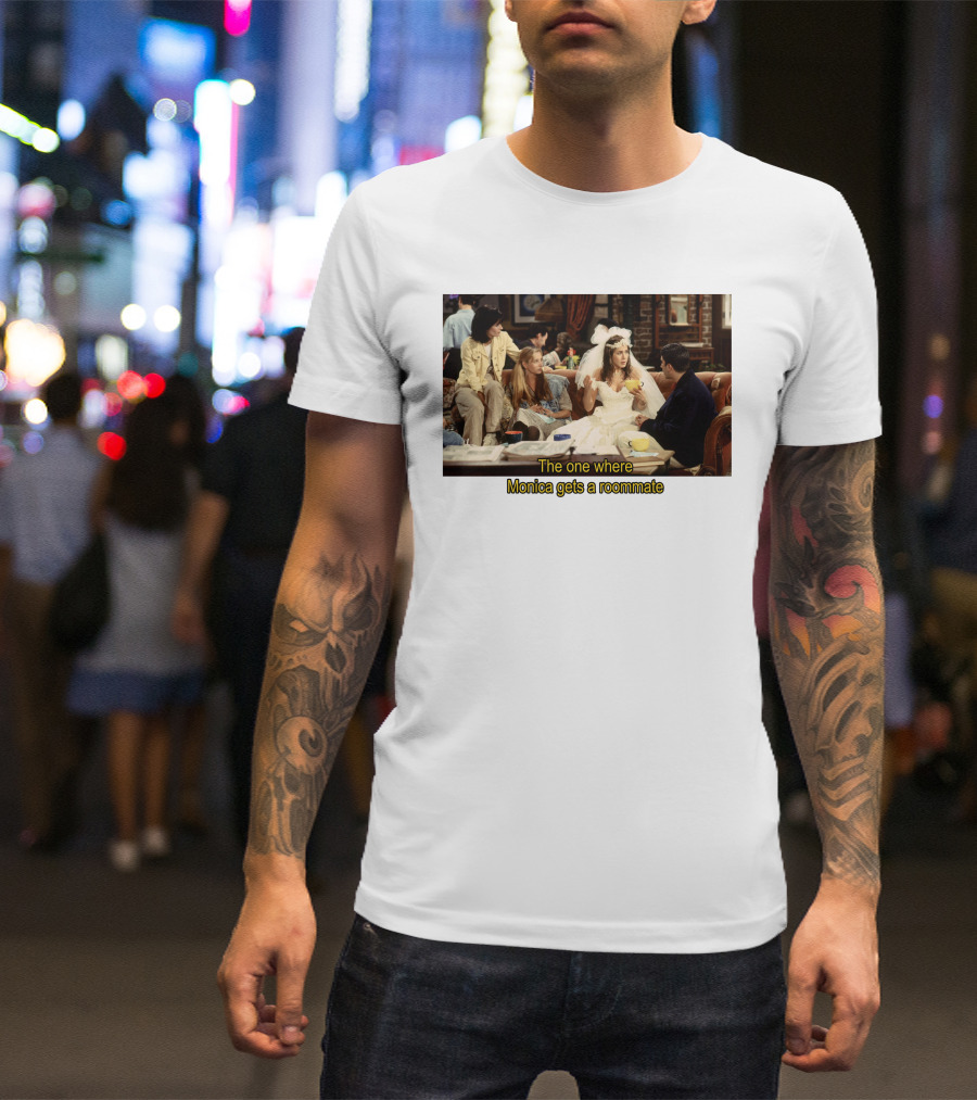 Friends The One Where Monica Gets A Roommate Wedding Dress Scene T-Shirt