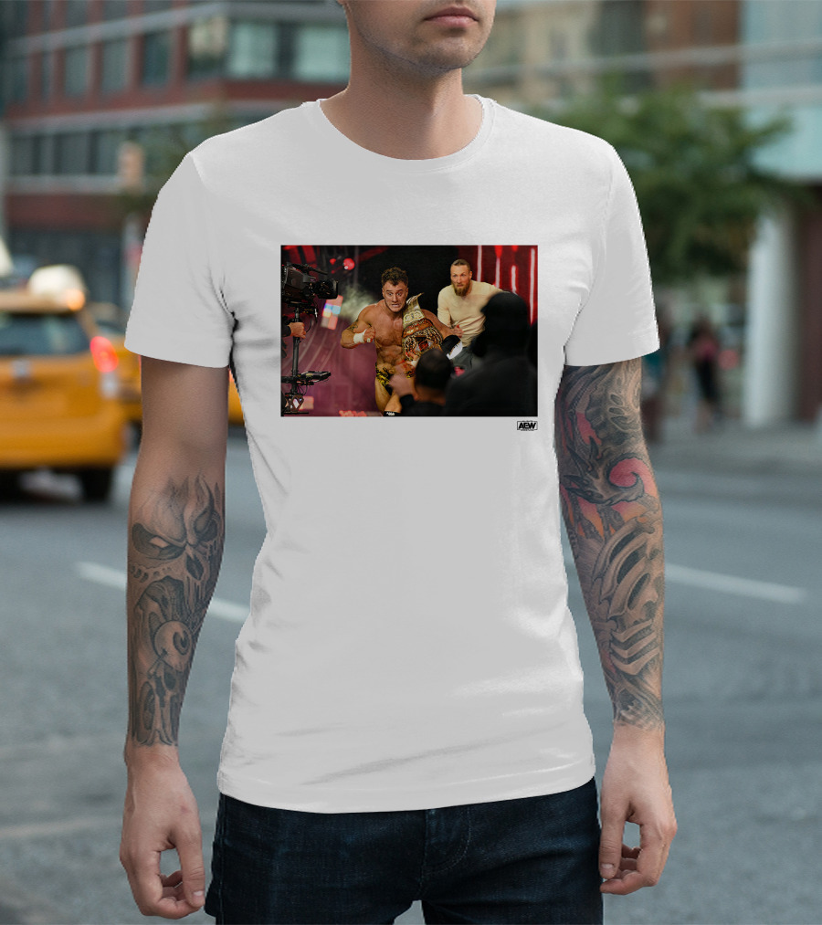 MJF Vs Bryan Danielson Running Scared AEW Wrestling Match Showdown T-Shirt