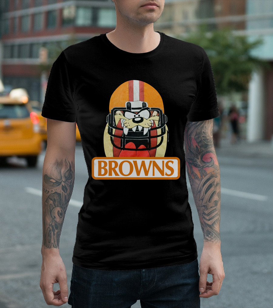 Browns Taz Football Helmet Jake Paul T-Shirt