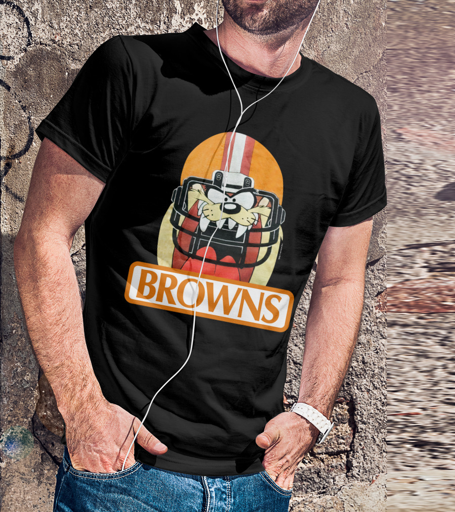 Browns Taz Football Helmet Jake Paul T-Shirt