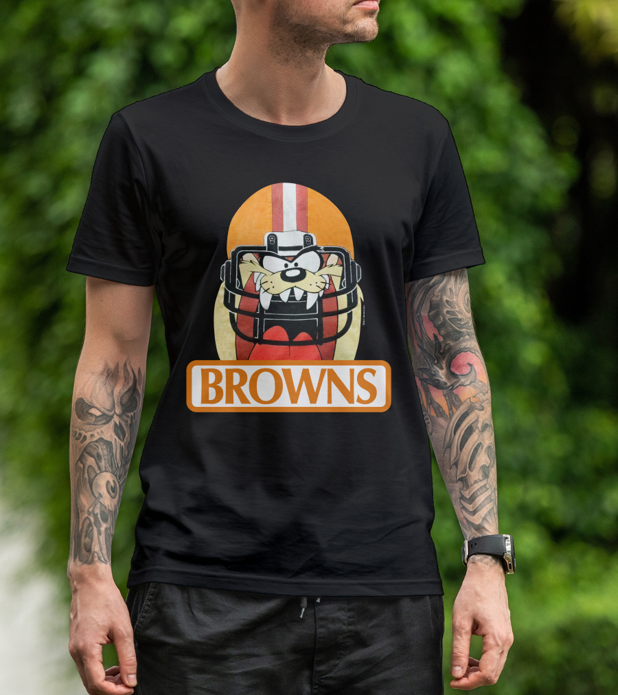 Browns Taz Football Helmet Jake Paul T-Shirt