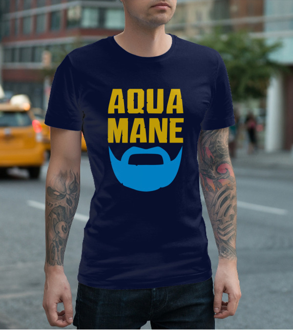 Aqua Mane Iconic Blue Beard T-Shirt