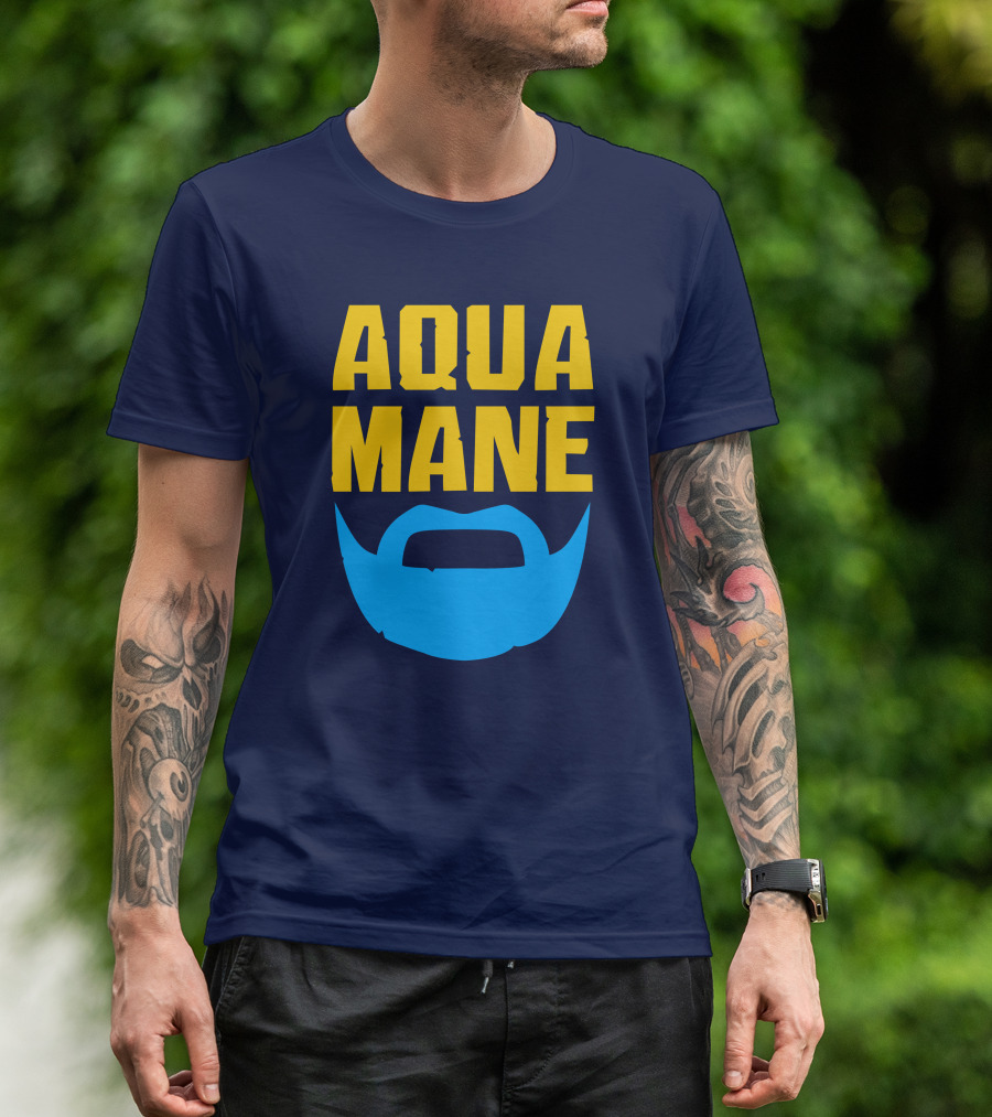 Aqua Mane Iconic Blue Beard T-Shirt