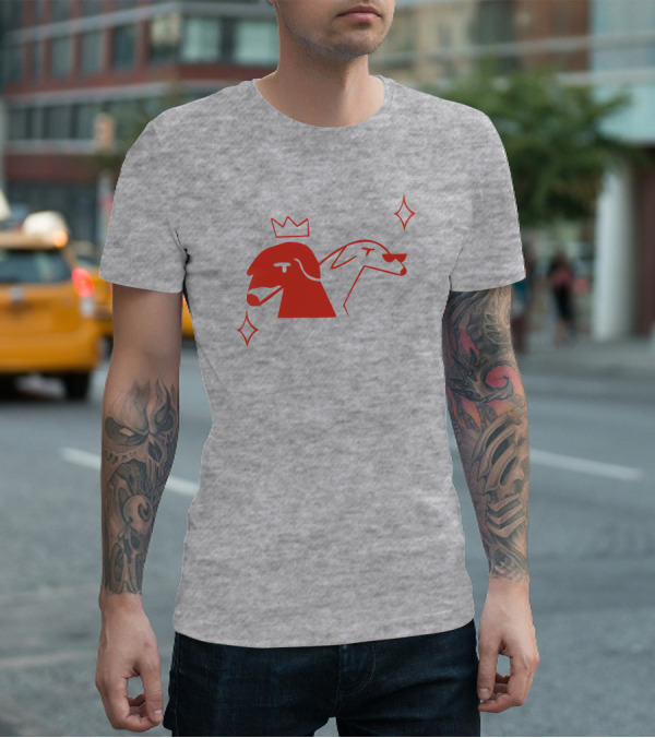 Walter And Betty Crowned Red Dog Duo With Sparkles T-Shirt