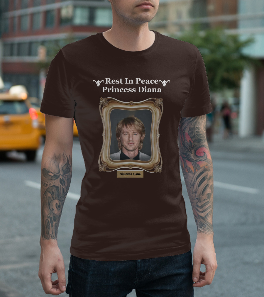 Rest In Peace Princess Diana Owen Wilson Frame T-Shirt
