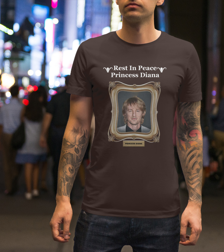 Rest In Peace Princess Diana Owen Wilson Frame T-Shirt