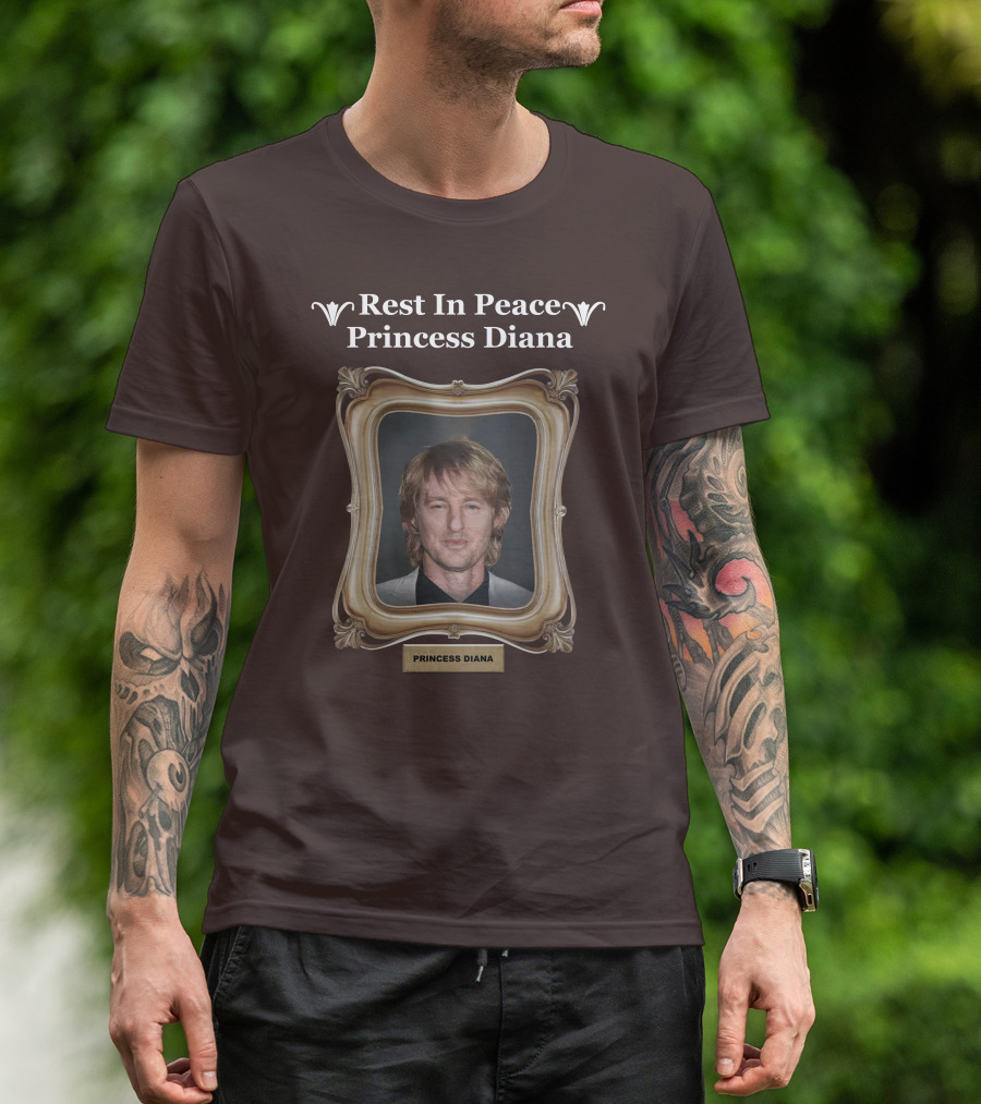 Rest In Peace Princess Diana Owen Wilson Frame T-Shirt